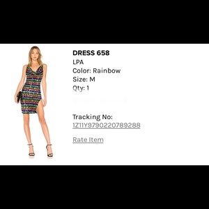 Rainbow sequin dress from Revolve